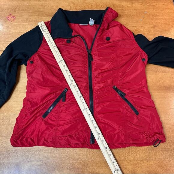 Zenergy By Chico’s Women’s Sz 1 US 8 M 3/4 Sleeve Full Zip Jacket Pockets Casual - Picture 6 of 11